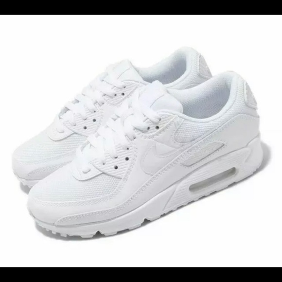 Nike Air Max 90 Twist Triple White Shoes CV8110 - Picture 3 of 9